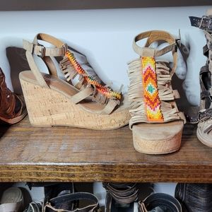 Ariat unbridled wedges NWOT